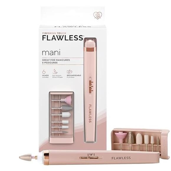 Finishing Touch Flawless Salon Nails Kit, Electronic Nail File and Full Manicure - Picture 7 of 7